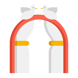 Свадебная арка иконка