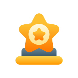 estrella del trofeo icono