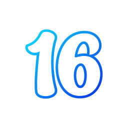 número 16 Ícone