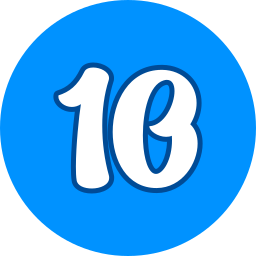 Number 10 icon