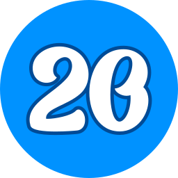 Number 20 icon