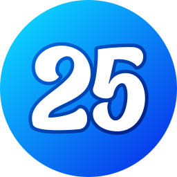 número 25 Ícone