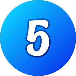 Number 5 icon