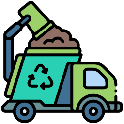 Recycling truck icon