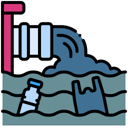 Загрязнение воды иконка