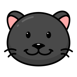 zwarte panter icoon