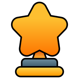 troféu estrela Ícone