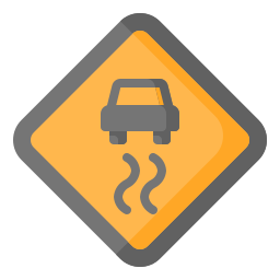 滑りやすい路面 icon