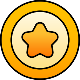 insignia de estrella icono