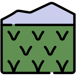 Rice field icon