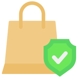 Secure shopping icon