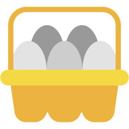 cartone di uova icona