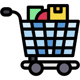 Grocery cart icon