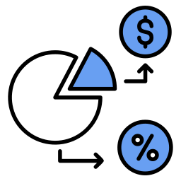 gráfico circular icono