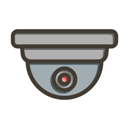 telecamera di sicurezza icona