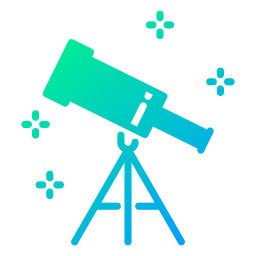 télescope Icône