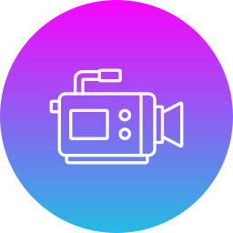 camara de video icono