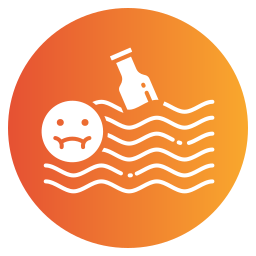inquinamento dell'acqua icona