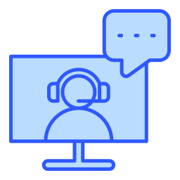 Online customer support icon