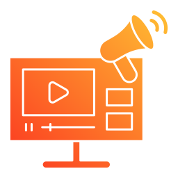 Video advertising icon