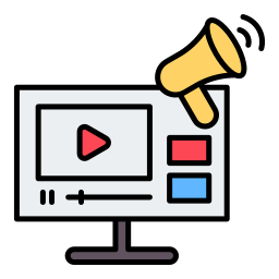 Video advertising icon