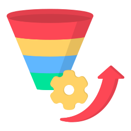 Funnel analysis icon