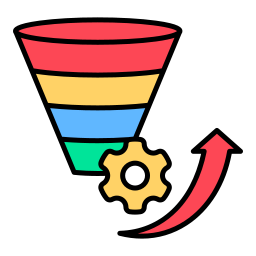 Funnel analysis icon