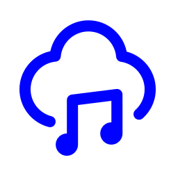 Music cloud icon