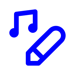 Music editing icon