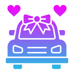 voiture de mariage Icône