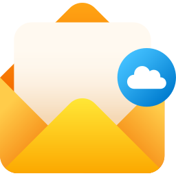 correo en la nube icono