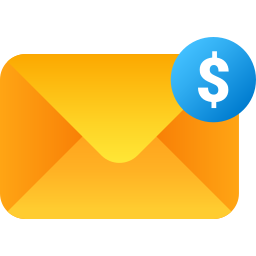 Dollar envelope icon