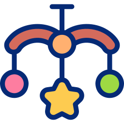 Crib toy icon