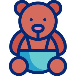 oso de peluche icono