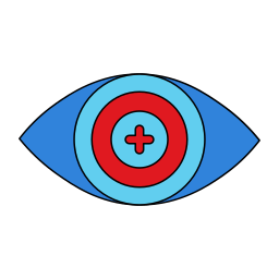 lente de contacto biónico icono