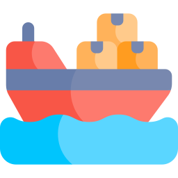 Cargo ship icon