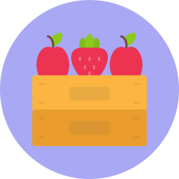 boîte à fruits Icône