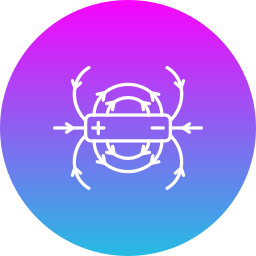 campo magnetico icona