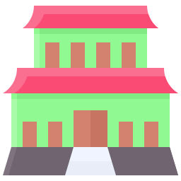 chińska świątynia ikona
