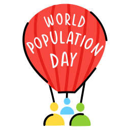 Światowy dzień ludności ikona