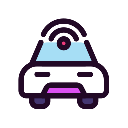 Self driving car icon