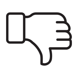 Dislike आइकन