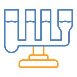 Communicating vessels icon