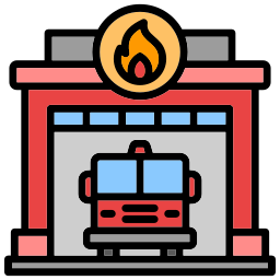 Fire station icon