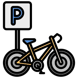 stationnement pour vélos Icône