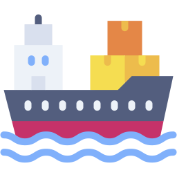 Cargo boat icon