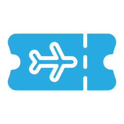Plane ticket icon