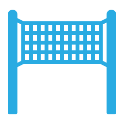 red de voleibol icono
