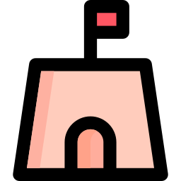 Sand castle icon