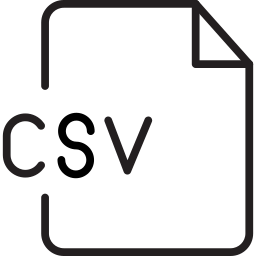 Csv document icon